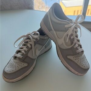 Nike Dunk Low Sneakers in Gray and White